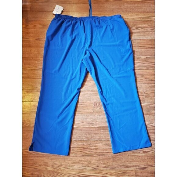 Jockey Scrub Pants Women's Size 4X Royal Blue Drawstring Straight‎ Leg Nurse NWT - Picture 11 of 11